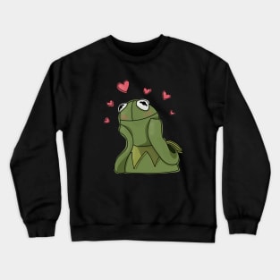 Kermit Love Meme Crewneck Sweatshirt